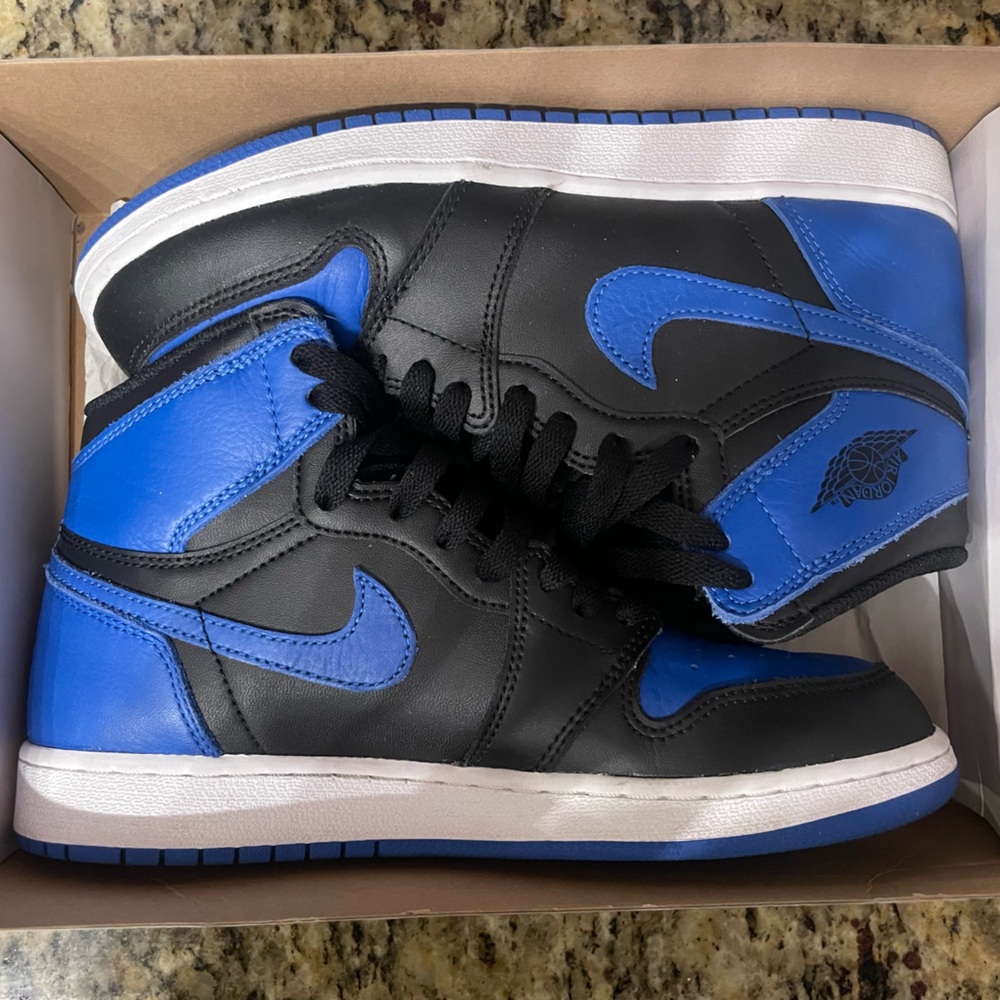 AIR JORDAN 1 RETRO HIGH OG BG BLACK/ROYAL-WHITE